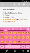 Pink Jelly Emoji Keyboard Skin Ảnh chụp màn hình 2