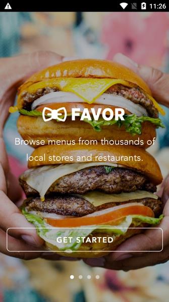 Favor: Texas Food Delivery 螢幕截圖 0