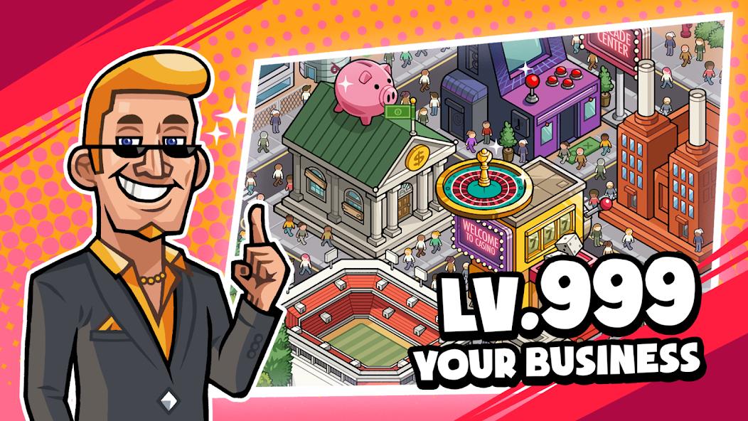 Idle Billionaire Tycoon Mod स्क्रीनशॉट 1