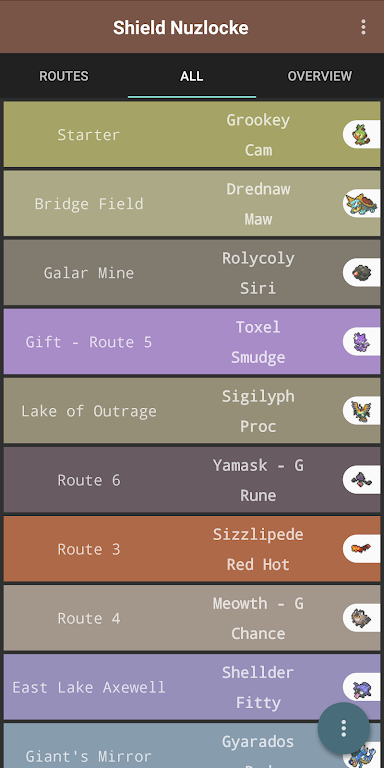 Route Chart - Nuzlocke Tracker - No Ads 스크린샷 2