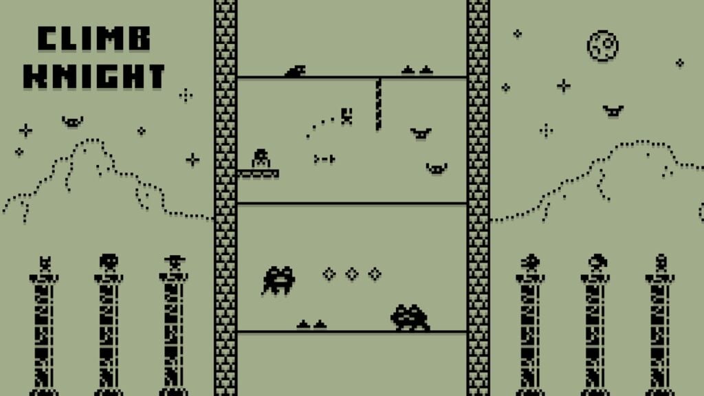 Retro Arcade Game: Climb Knight Launces