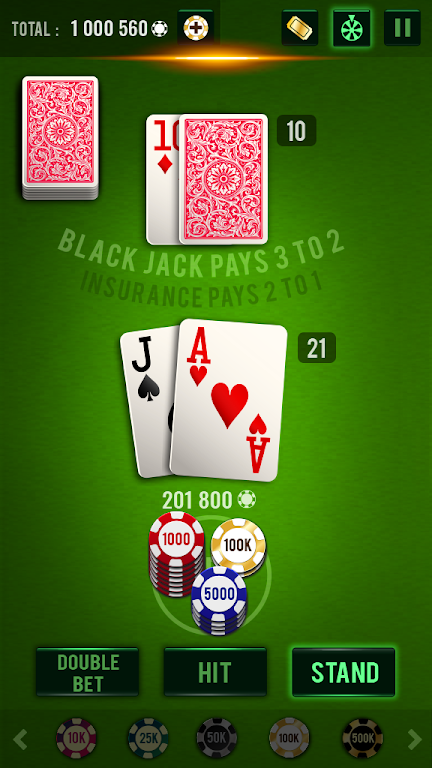 Blackjack 21 - Vegas Casino स्क्रीनशॉट 0