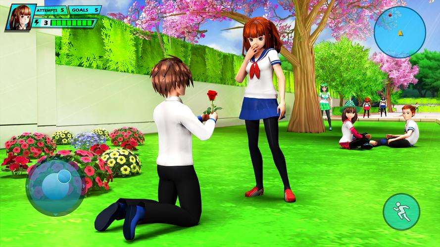 School Love Life: Anime Games स्क्रीनशॉट 1