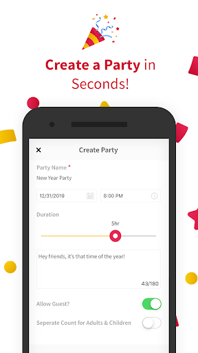 Party n Event Invitation Maker by Party Signup स्क्रीनशॉट 0