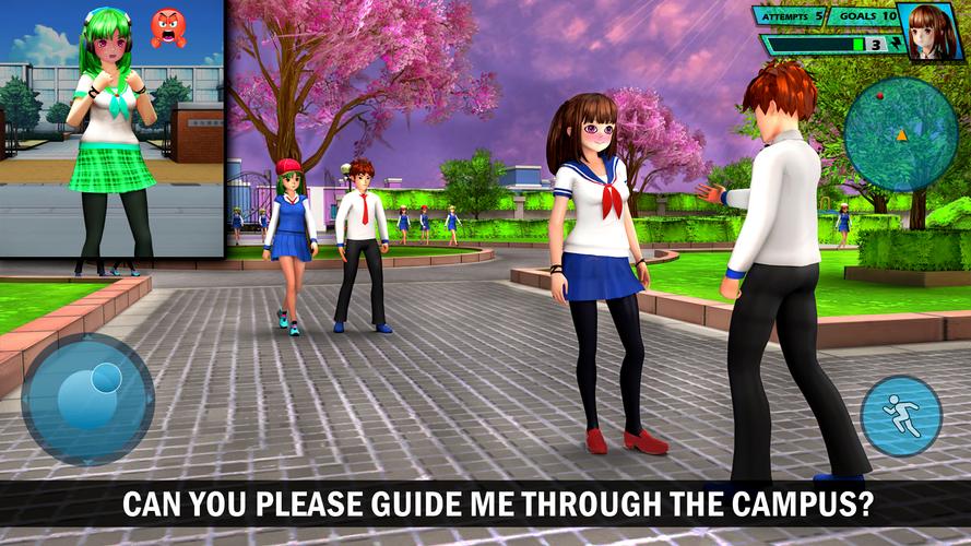 School Love Life: Anime Games स्क्रीनशॉट 2