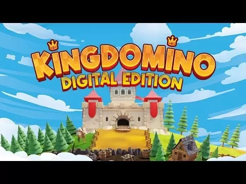 Kingdomino mobile gameplay showing colorful tile placement