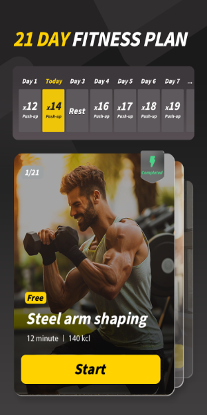 Muscle Monster Workout Planner MOD APK 螢幕截圖 2