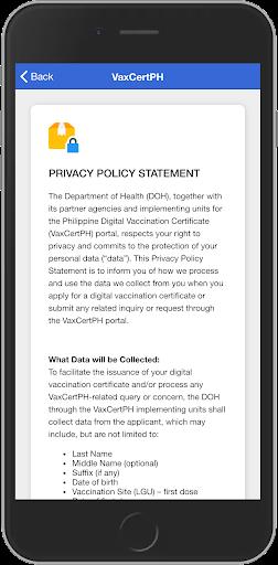 VaxCertPH Screenshot 1