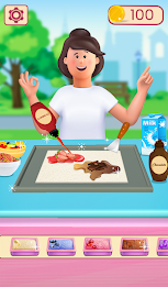 Ice Cream roll summer dessert Screenshot 1