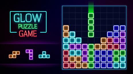 Glow Block Puzzle स्क्रीनशॉट 2