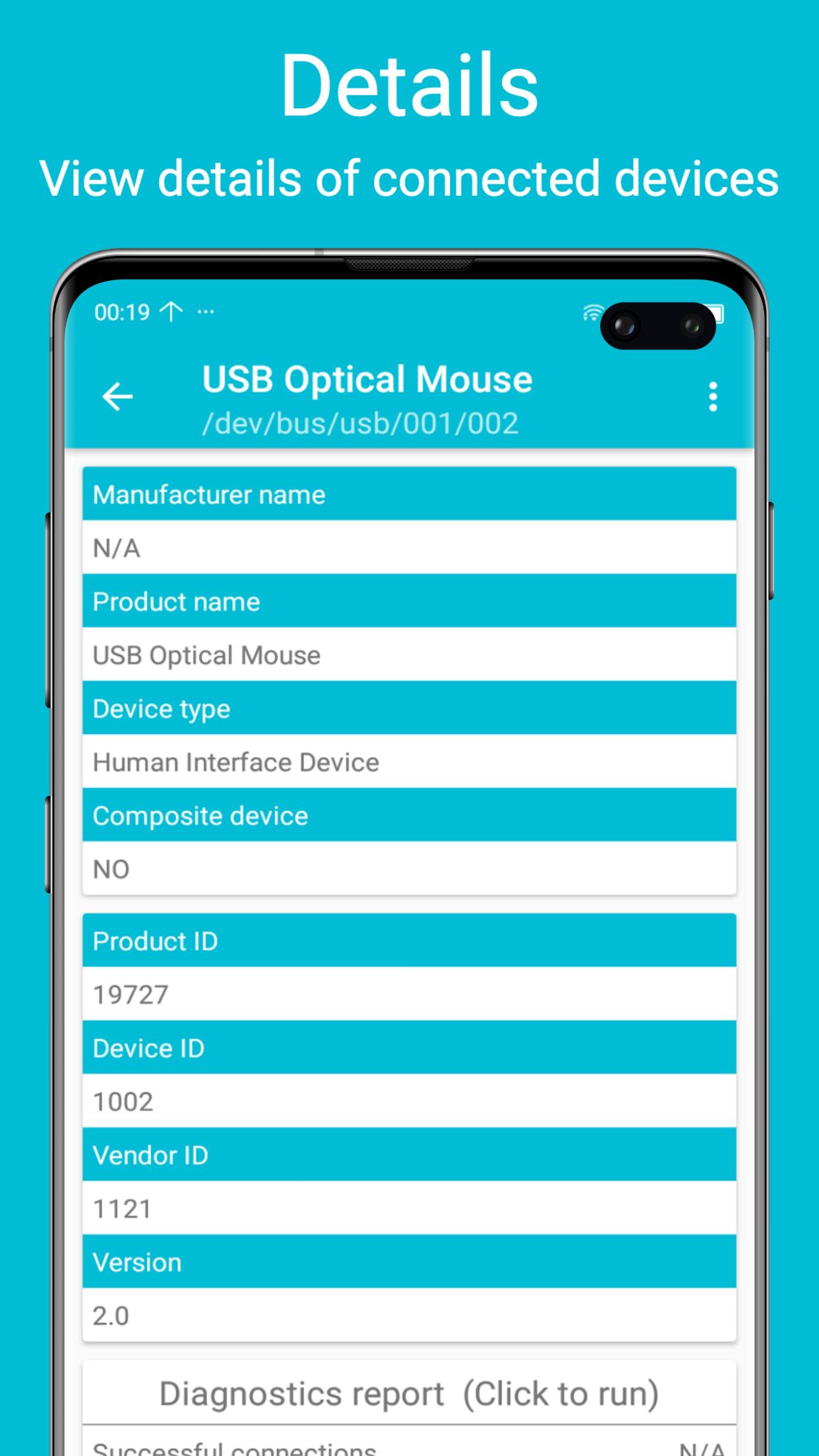 USB diagnostics Ekran Görüntüsü 1