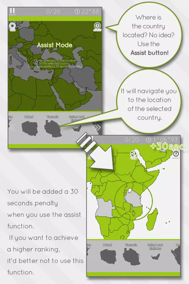 E. Learning World Map Puzzle Captura de pantalla 2