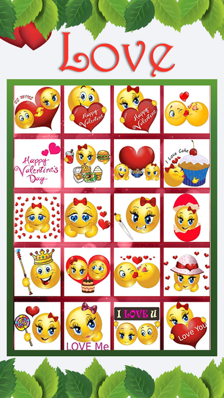 Valentine Love Emojis Ảnh chụp màn hình 2