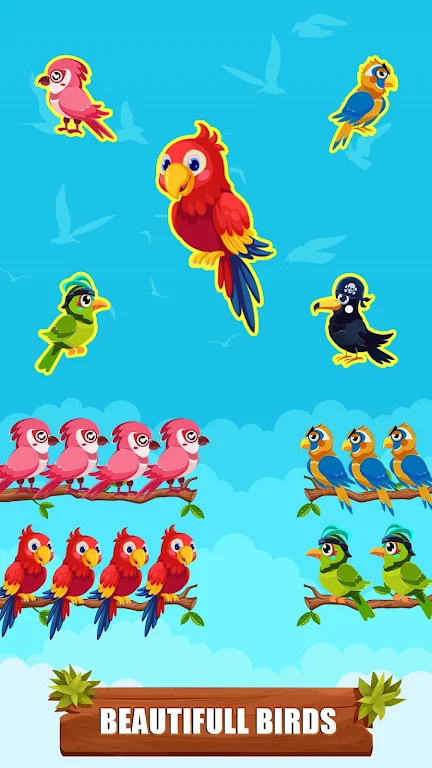 Bird Sort Color - Puzzle Games स्क्रीनशॉट 1