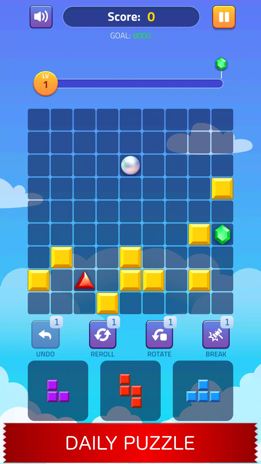 Block Puzzle - Gems Adventure 螢幕截圖 3