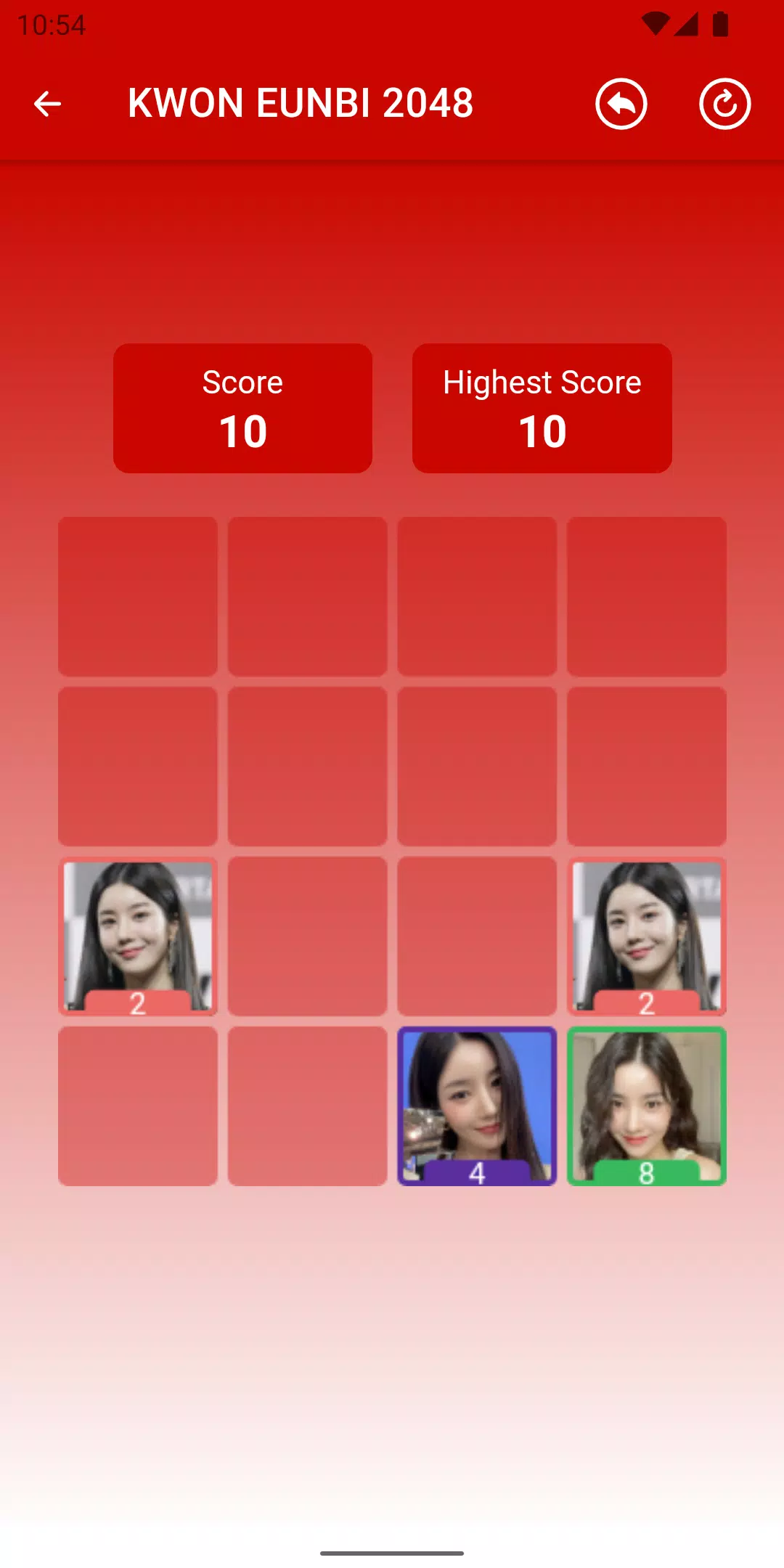 KWON EUNBI 2048 Game Captura de tela 2