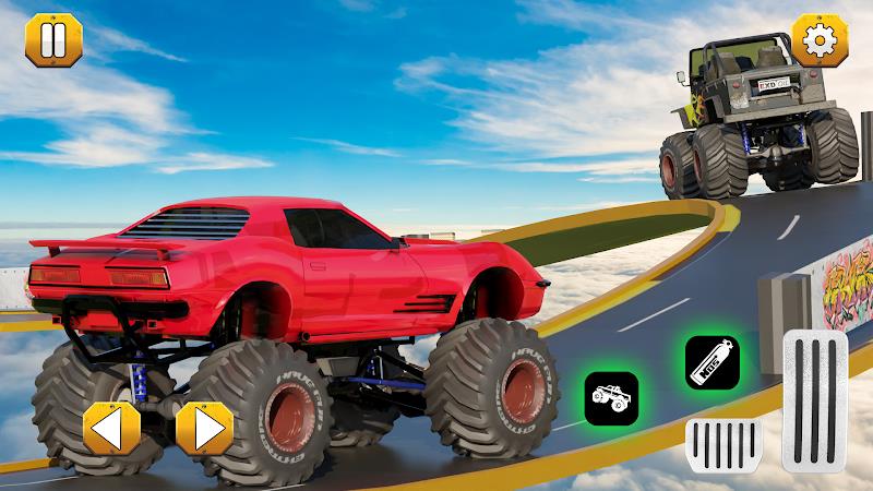 Monster Truck Ramp: Car Games Ekran Görüntüsü 1