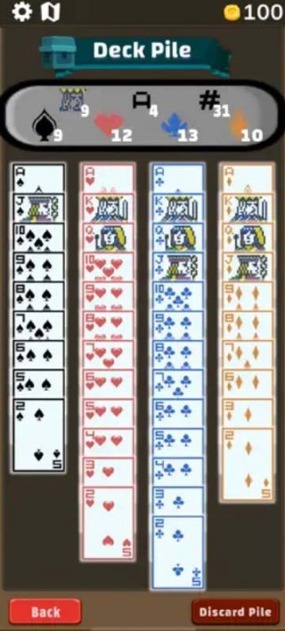 a deck of cards showing different card faces