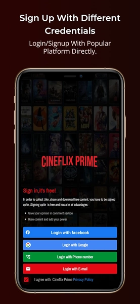 Cineflix Prime: Movies & Shows 螢幕截圖 1