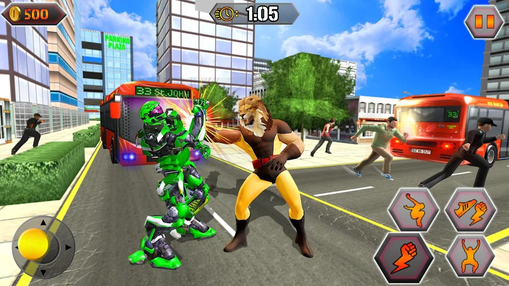 Scary Lion Crime City Attack Screenshot 2