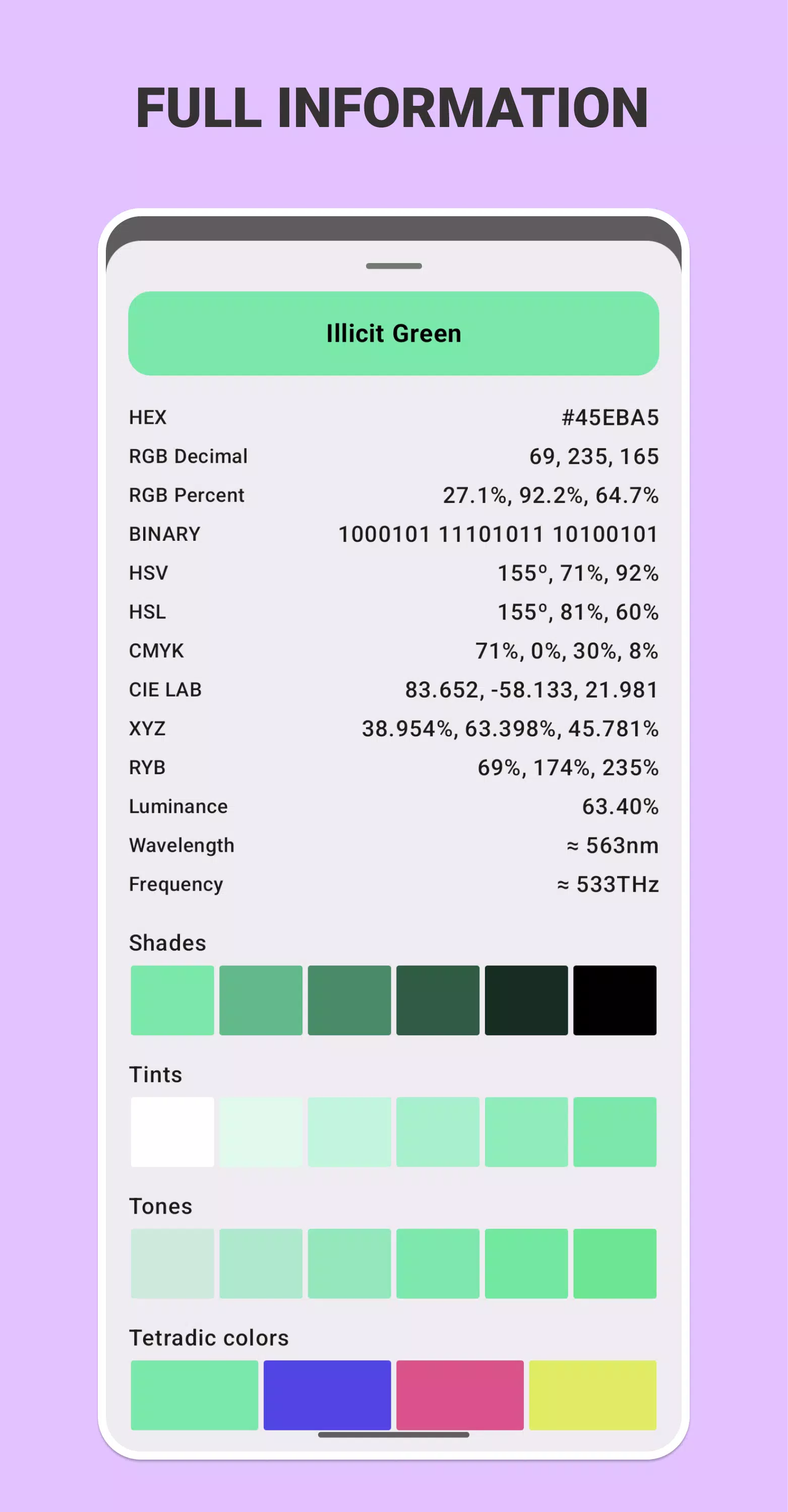 Color picker Capture d'écran 2