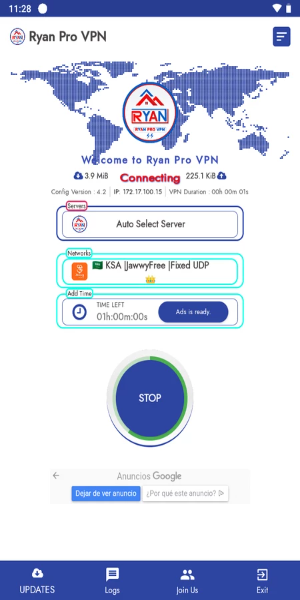 Ryan Pro VPN Mod Скриншот 0