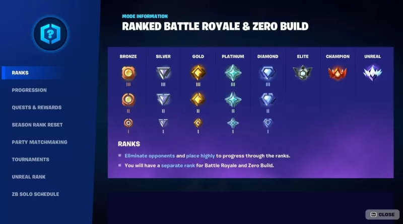 Fortnite手機：排名，獎勵和獲勝策略