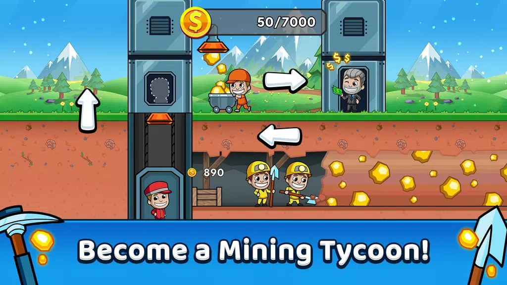 Idle Miner Tycoon: Gold & Cash Ảnh chụp màn hình 0