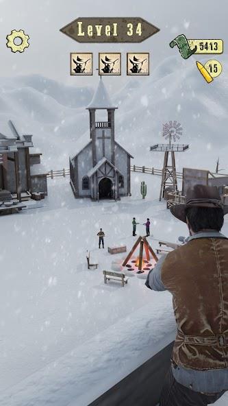 Wild West Sniper: Cowboy War Mod Screenshot 3