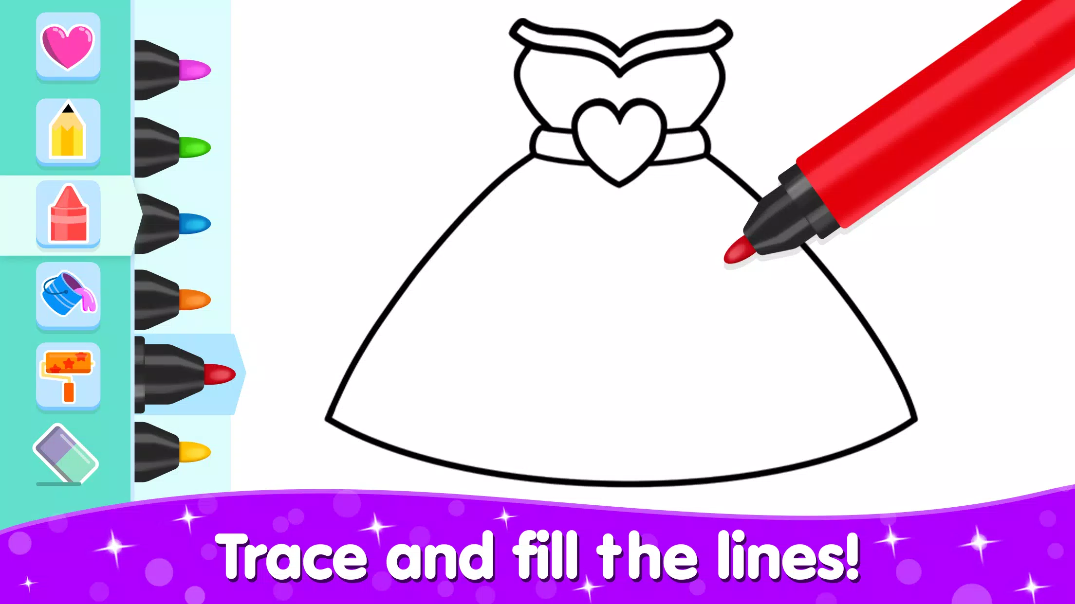 Coloring and Drawing For Girls Screenshot 0