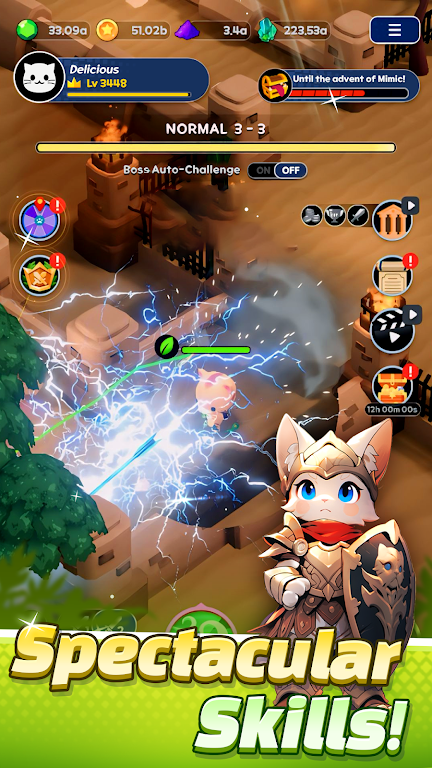 Tower Cat Battle: Idle Cat RPG Zrzut ekranu 2