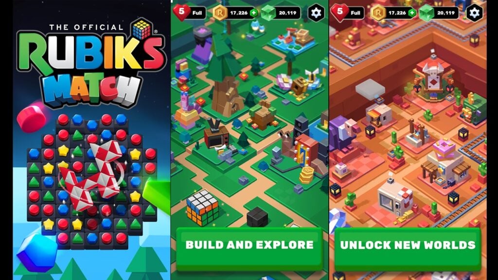 ルービックのマッチ3：クラシックキューブゲームのデジタルツイスト