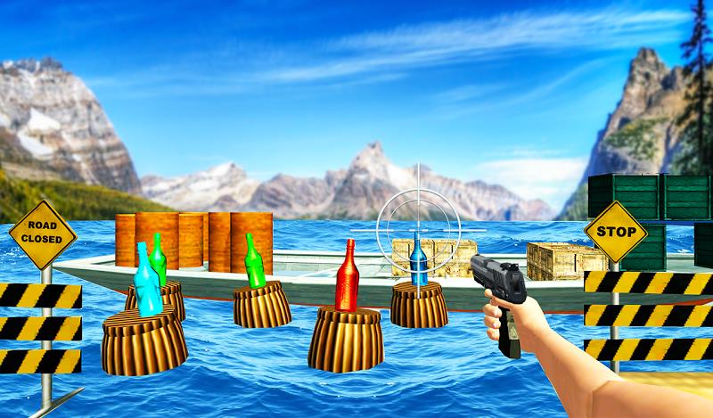 FPS Gun: Bottle Shooting Game Скриншот 2