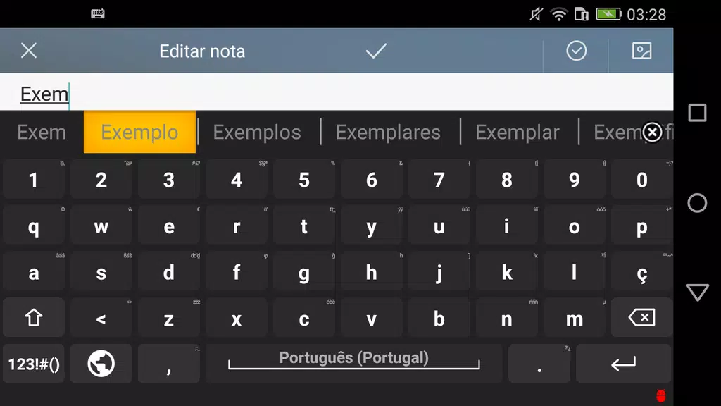 Portuguese for AnySoftKeyboard 螢幕截圖 1