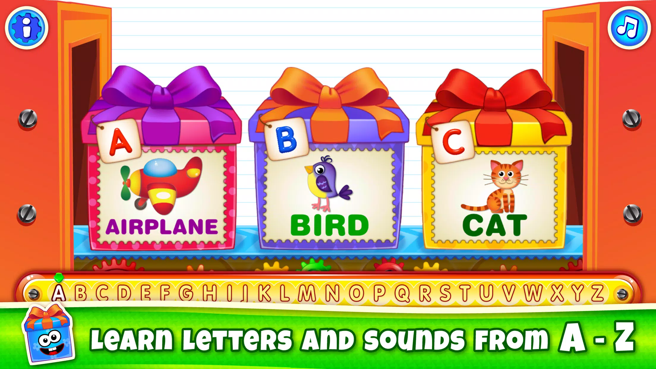 Bini ABC Kids Alphabet Games! 螢幕截圖 0