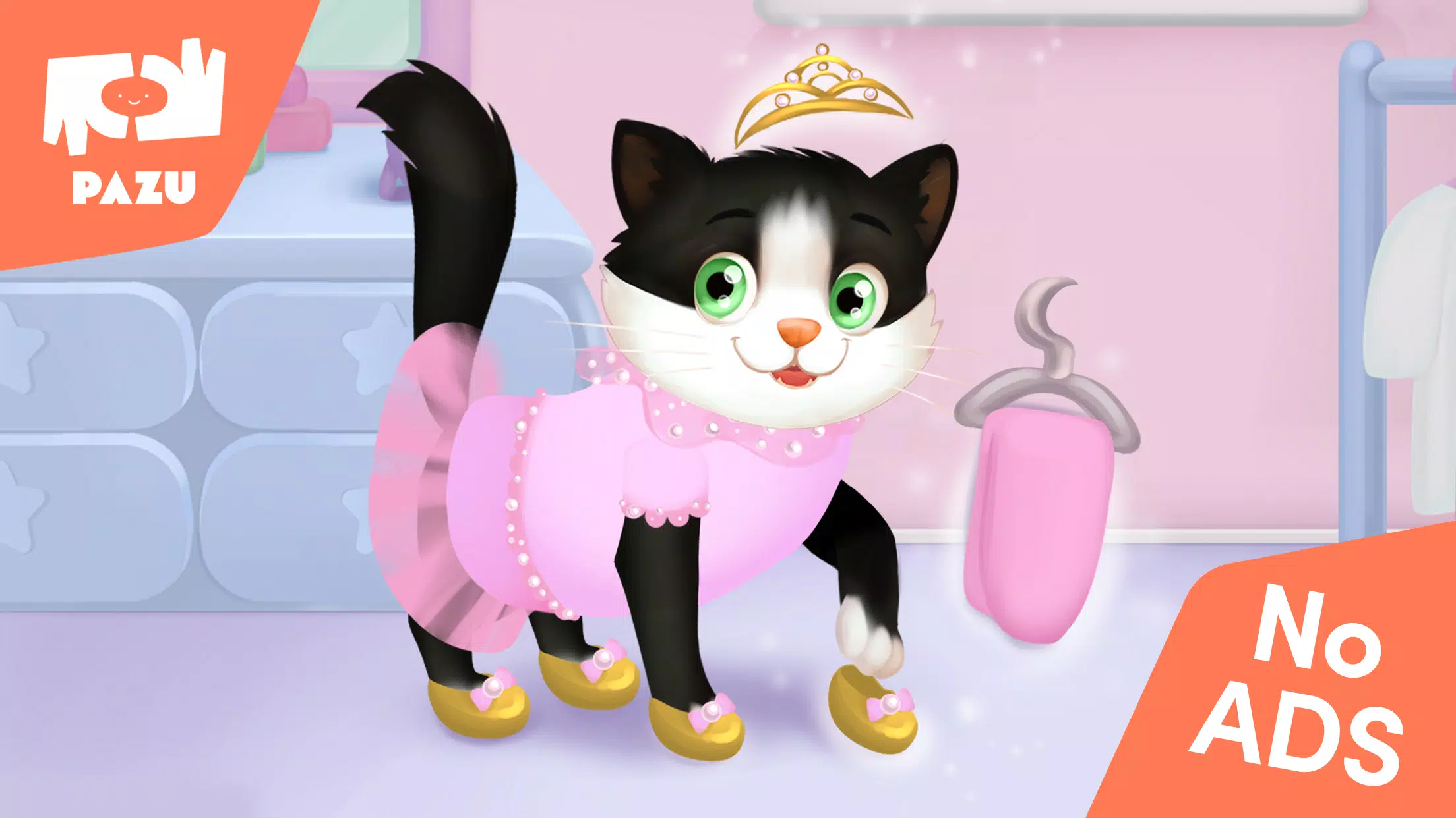 Cat game - Pet Care & Dress up Ekran Görüntüsü 0