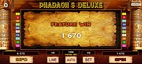 Pharaoh`s Deluxe Slot Screenshot 2