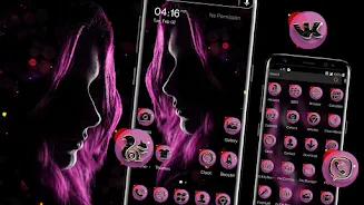 Dark Girl Launcher Theme ဖန်သားပြင်ဓာတ်ပုံ 0