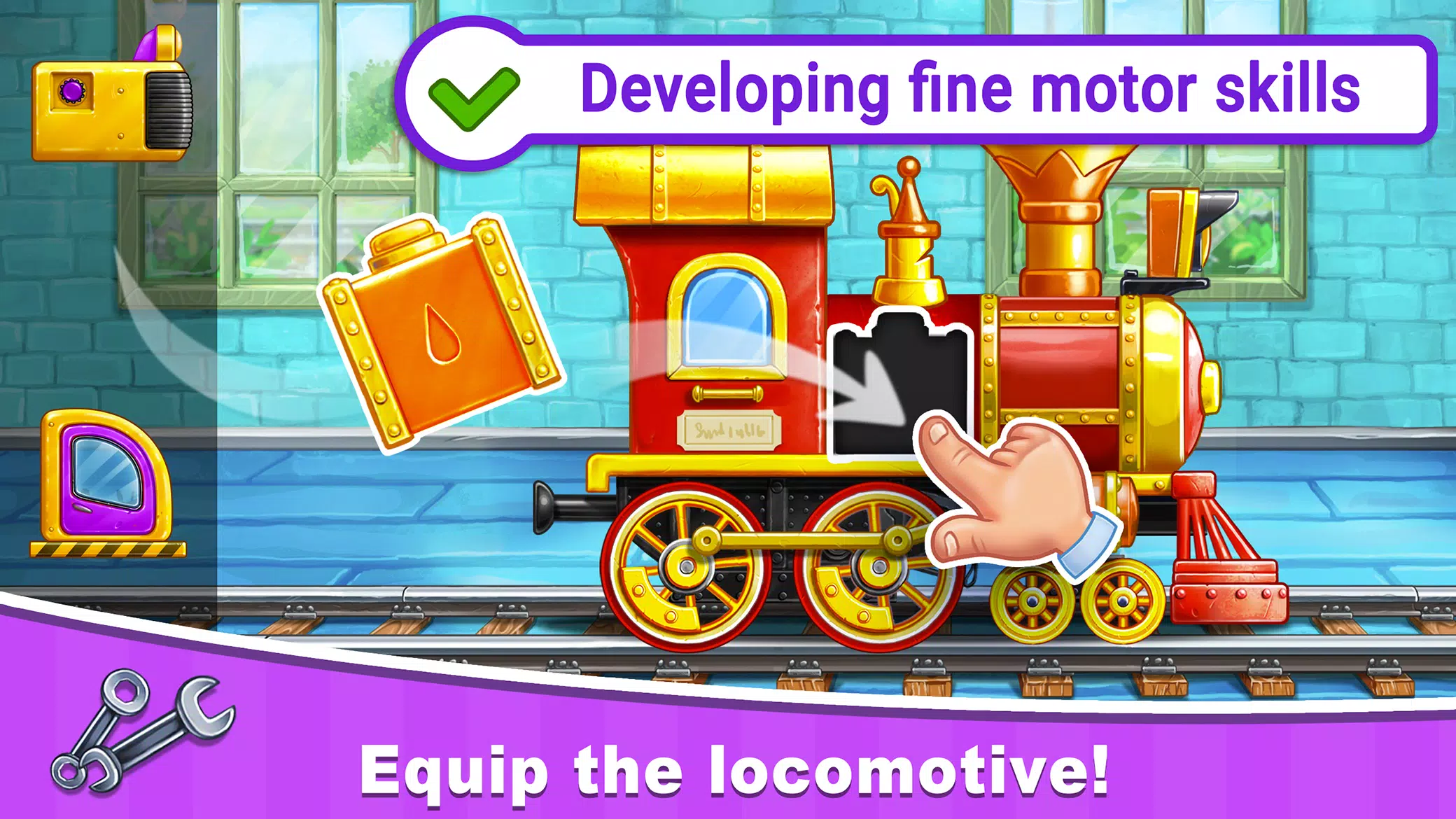 Train Games for Kids: station Ảnh chụp màn hình 0