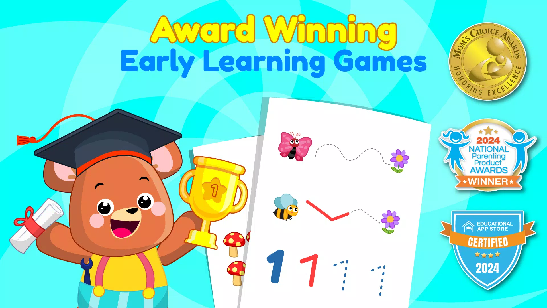 ElePant Kids Learning Games 2+ ภาพหน้าจอ 0