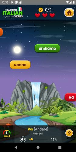 Learn Italian Verbs Game 스크린샷 0