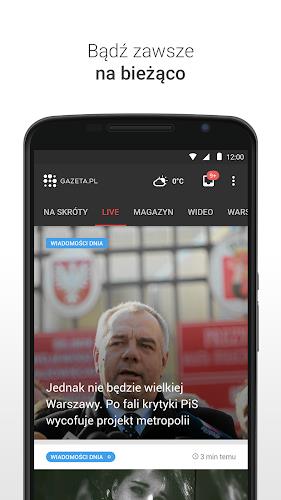 Gazeta.pl LIVE Wiadomości Скриншот 0