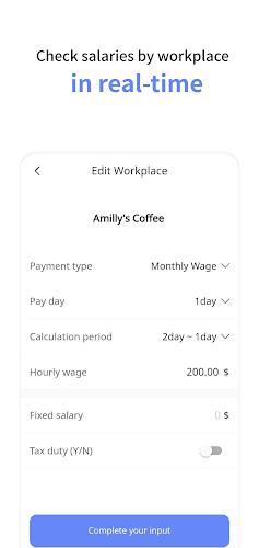 Gig-work schedule,wage manager Screenshot 1