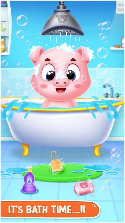 pinky pig daycare salon games 螢幕截圖 1