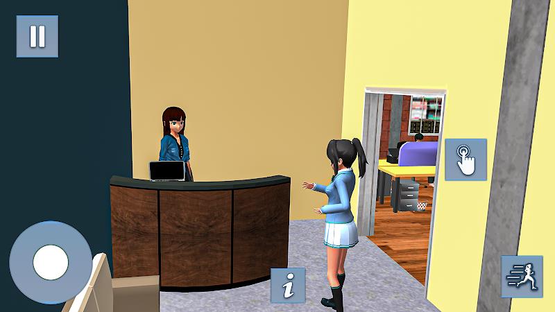 Anime Games: Office Girl Sim 스크린샷 2