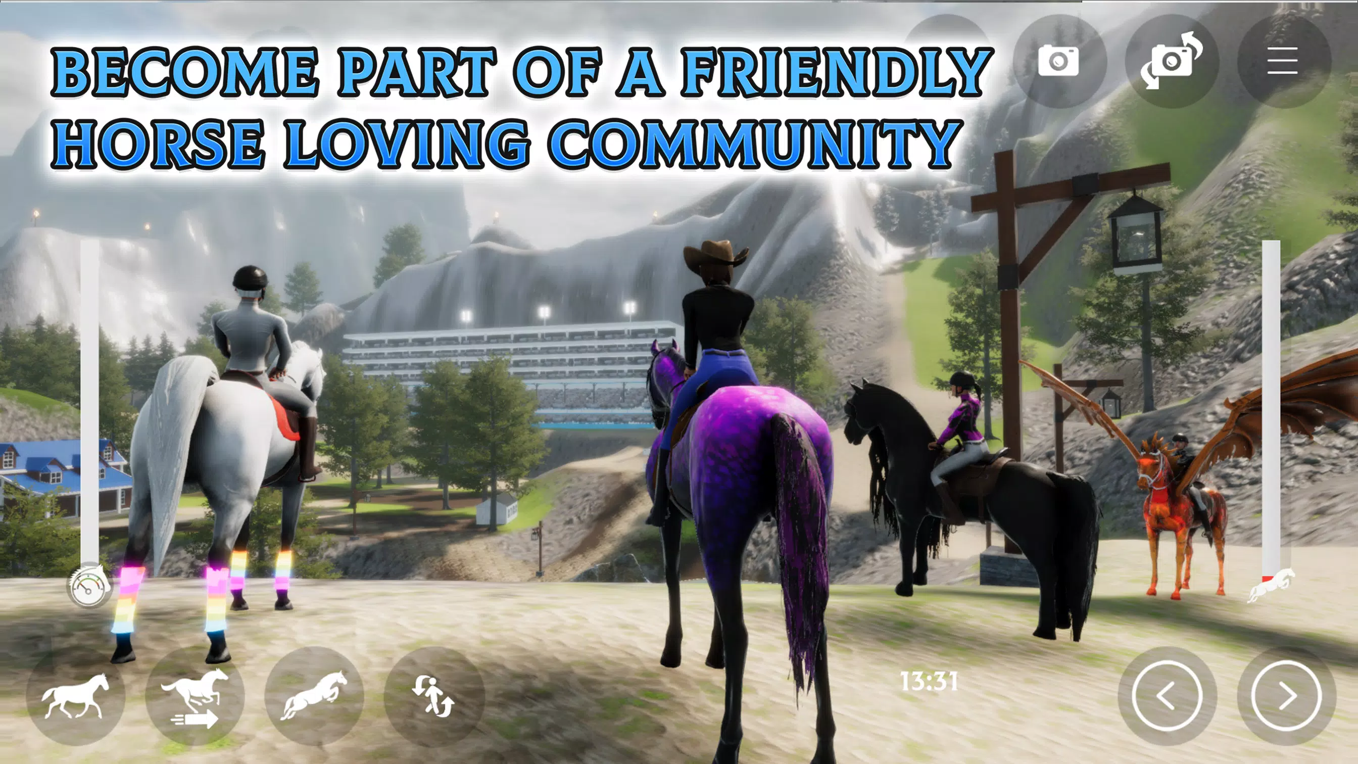 Horse Academy - Equestrian MMO 螢幕截圖 3