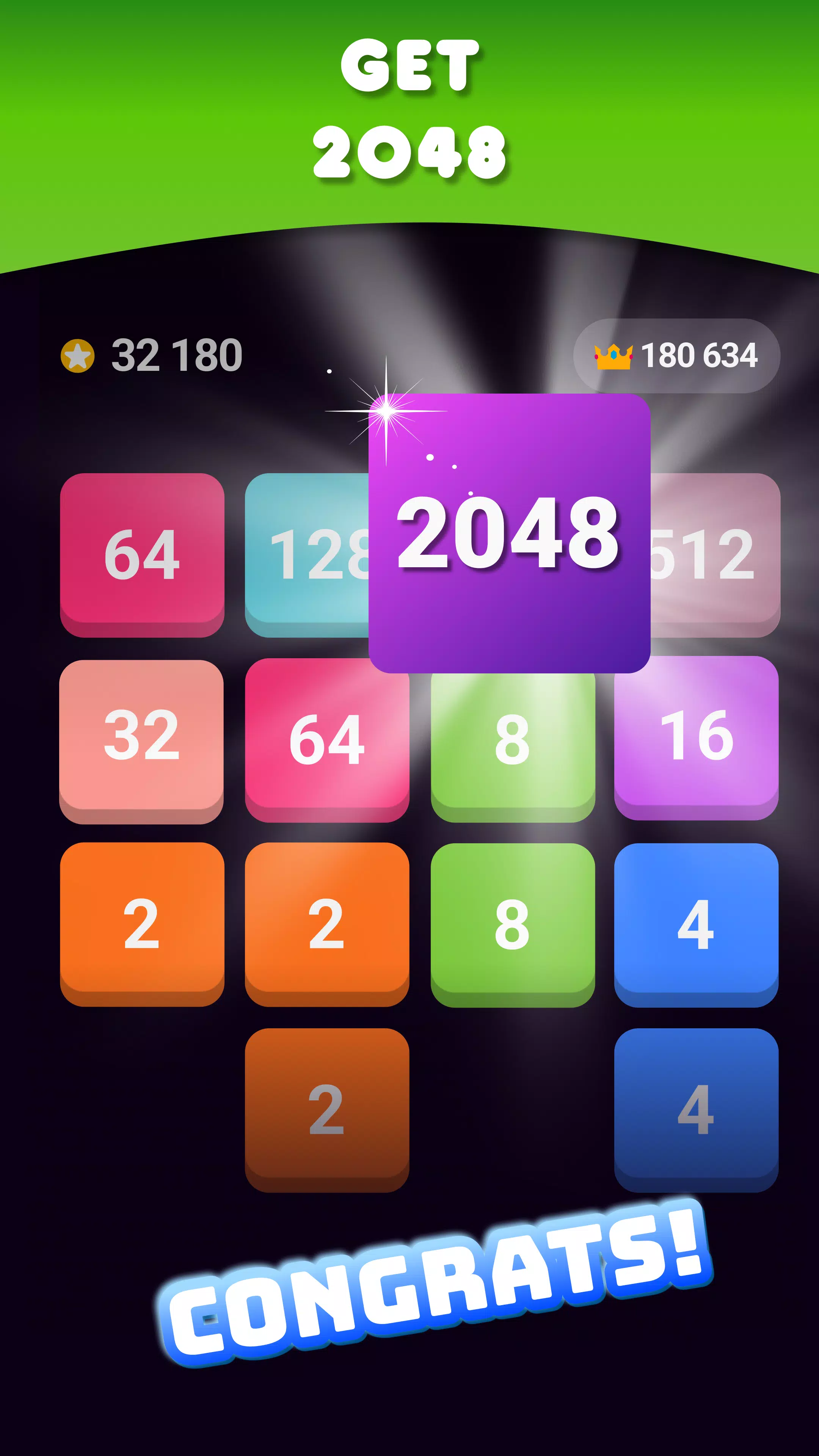 2048: Puzzle Game! Merge Block Schermafbeelding 1