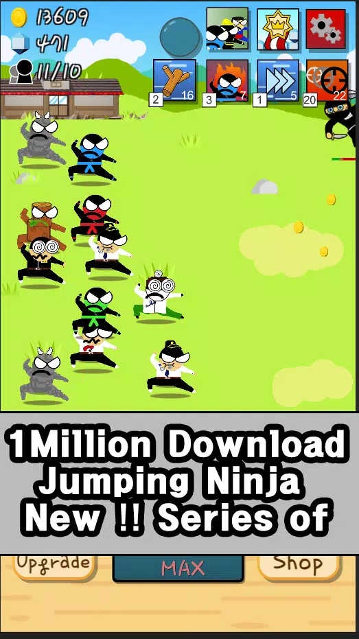 Ninja Growth - Brand new clicker game Mod Zrzut ekranu 1