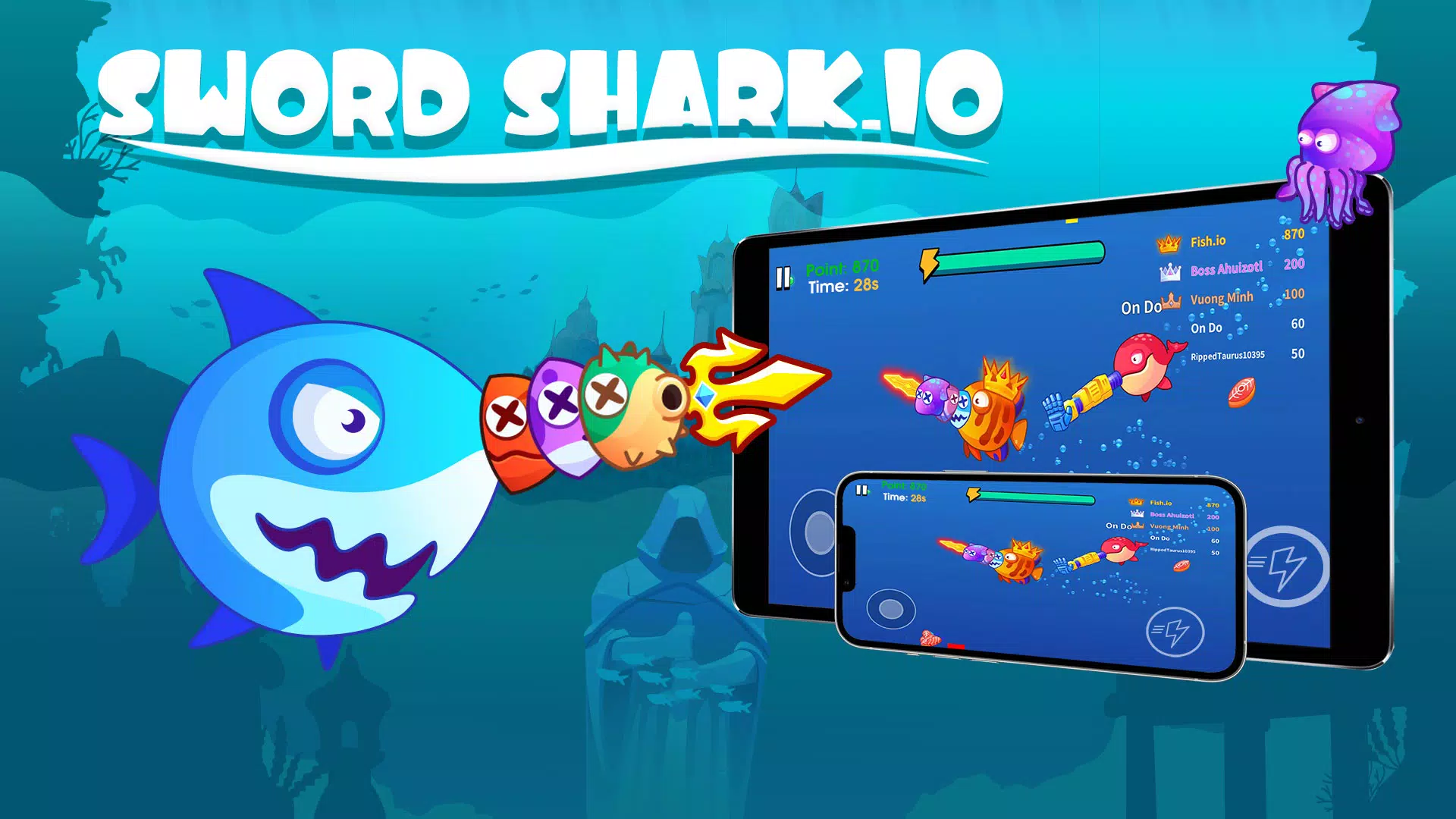 Sword Shark.io Ekran Görüntüsü 0