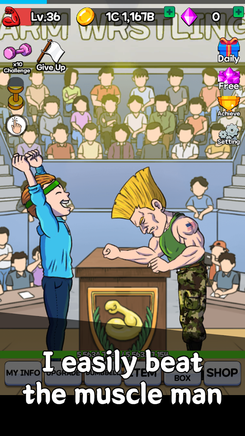 Arm Wrestling Clicker APK Screenshot 3